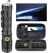 Rechargeable Flashlight High Lumens, 12000 High Lumens Super Bright Magnetic Flash Light, 1500 Me...