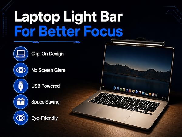 Laptop Monitor Light Bar