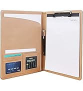 SAYEEC Padfolio Clipboard Portfolio Folder, Leather Interview Legal Business Portfolio Document O...