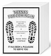 100 Pcs White Paper Floor Mats for Cars, 16x20 Disposable Auto Floor Pads Made of Kraft Paper, Wa...