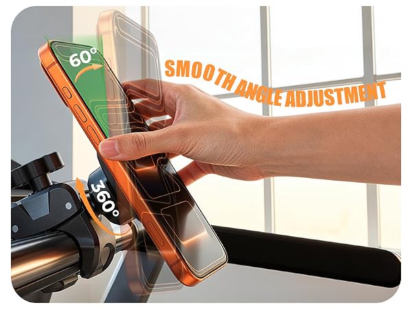 The adjustable ball joint allows for a full 360° rotation and 60° tilt