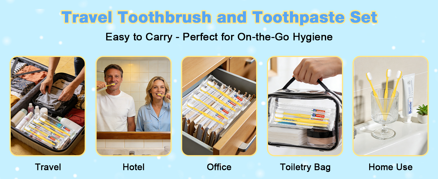 Disposable Toothbrushes with Toothpaste