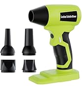 GRVODFRTA Cordless Dust Blower Compatible with Ryobi One 18V Battery, Handhled Leaf Blower Electr...