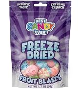 BEST PARTY EVER! Freeze Dried Candy Fruit Blasts, Crunchy Candy with Intense Taste, 1.7 oz, Pack ...