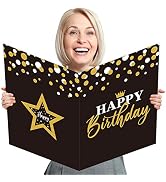 Jumbo Birthday Party Greeting Card Giant Guest Book Happy Birthday Party Decorations Supplies Gif...