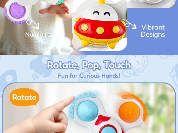 Suction Cup Spinner Toys