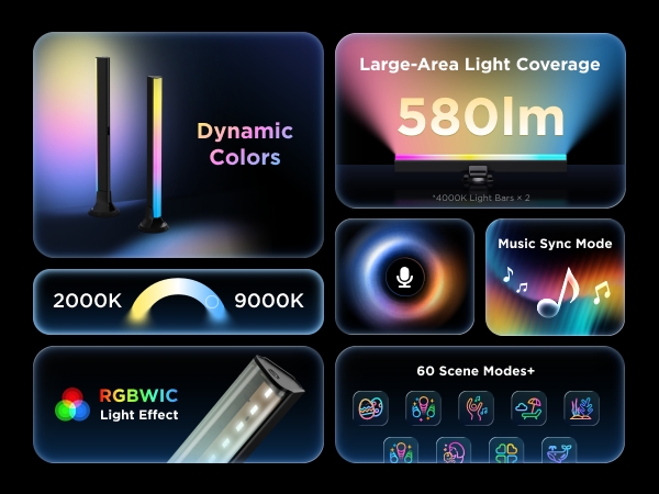 RGBIC Light Bars