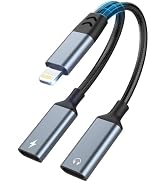 Opluz iPhone Splitter for Charging and Headphone,2 in 1 Dual Lightning Splitter for Earphone, iPh...