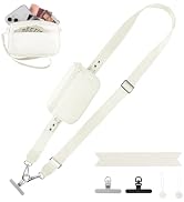YFWE Clip and Go Strap for Phone with Wallet Crossbody, Adjustable Phone Lanyard with Detachable ...