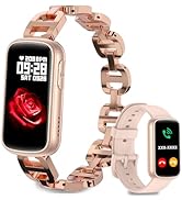 Smart Watches for Women, Fitness Watch with Bluetooth Call, Heart Rate/Blood Oxygen/Sleep Monitor...
