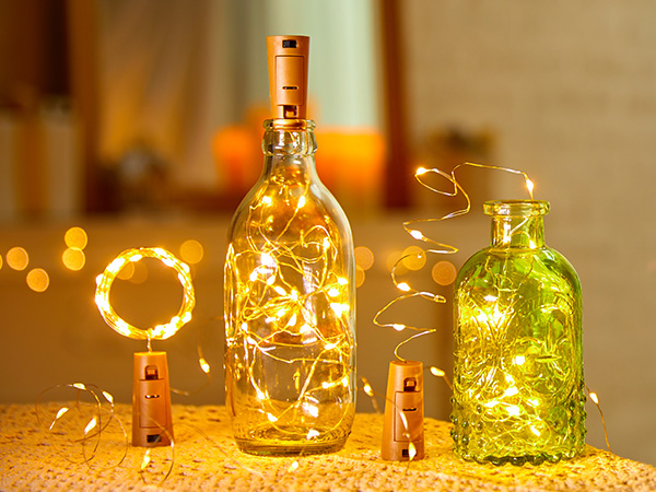 Brightown Wine Bottle Lights with Cork