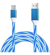 LED Micro USB Cable,6.6FT 3A Light Up Fast Charging Cable, Micro USB Cord for Android Samsung Gal...