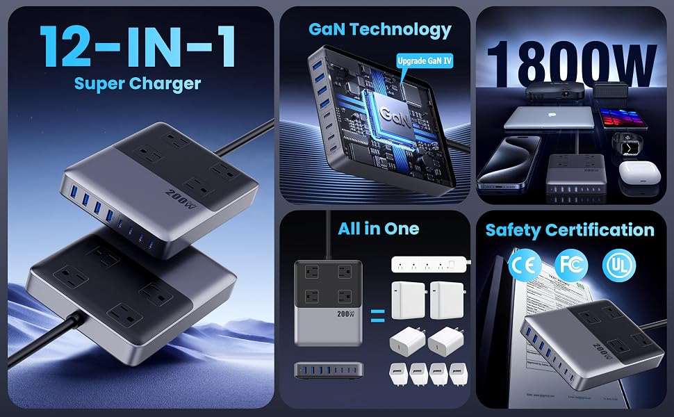usb c charger hub strip