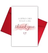 Simple Thank You Card for Him Her, Thank You Gifts Card for Mentor Boss, Lovely Thank You Card fo...