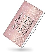 xiviers Business Card Holder,Color Printing Men's and Women's Business Card Case,Ultra-thin Metal...