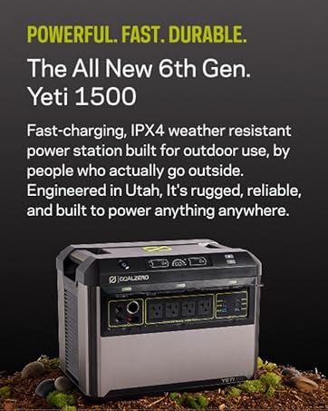 New yeti 1500 Portable power station