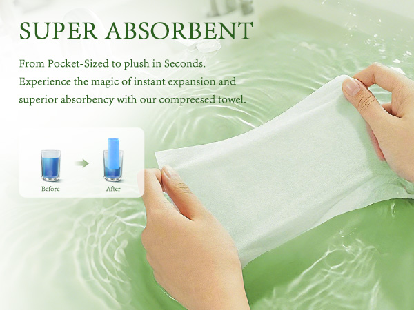 compressed washcloth