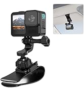 Rugvis Car Sun Visor Mount VLOG/Video Holder, Quick Clip Mount for Car Sun Visor Compatible with ...