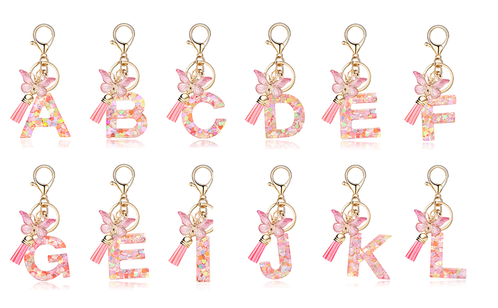 26 innitial lettet keychain