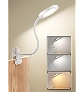 deeloop LED Clip on Light, 0%-100% Dimmable Reading Book Lights in Bed Headboard, 450LM Touch Con...