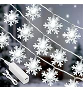 Lakumu Christmas Decorations Lights, 20FT 40 LED Fairy Lights Battery Operated with 8 Modes & Tim...
