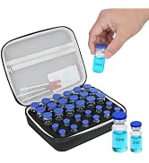 30slots Peptide Case for Fridge, Insulin & Peptide Vials Storage Case for 3ml or 10ml Vials, Spac...