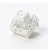 YMKPVR Kailh 35Pcs Box White Clicky Keyboard Switches, 55gf Operating Force 3Pin Hot Swap Tactile...