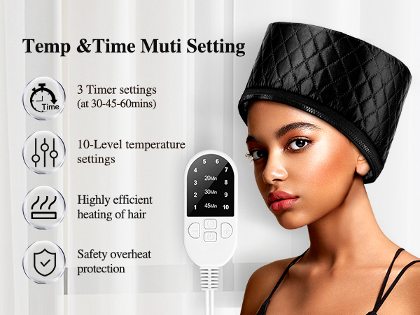 Heated Electric Thermal Steamer Cap