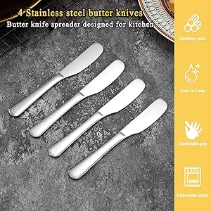 Value 4-Piece Butter Knives Set