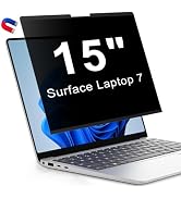 LUSA DESIGN Magnetic Privacy Screen for 15 Inch Microsoft Surface Laptop 7, Removable Anti Glare ...