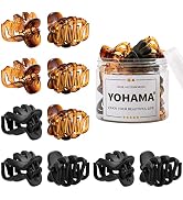 YOHAMA 10 pcs Hair Clips Small 1.57 in Octopus Claw Clips Mini Jaw Clips Durable Strong Grip for ...
