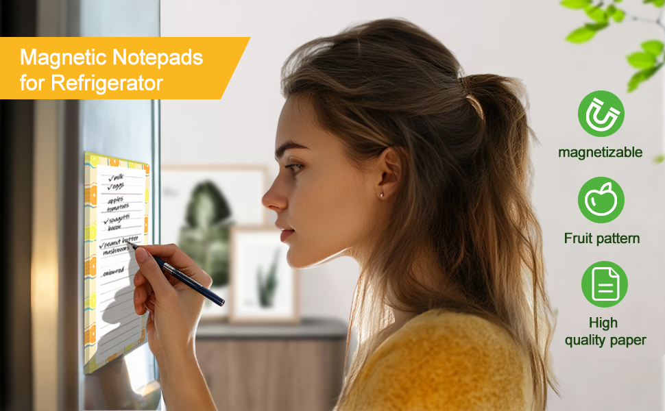 Magnetic Notepads for Refrigerator