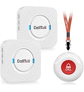 CallToU Caregiver Pager Wireless Call Button Nurse Alert System 500+ Feet for Home/Elderly/Patien...