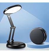 Desk Lamps for Home Office Rechargeable 3600mAh, Foldable+Portable Cordless Desk Light Small Tabl...