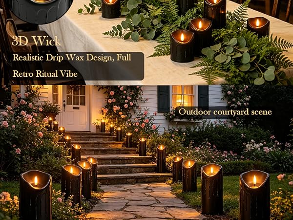 flameless candles with remote romantic candles