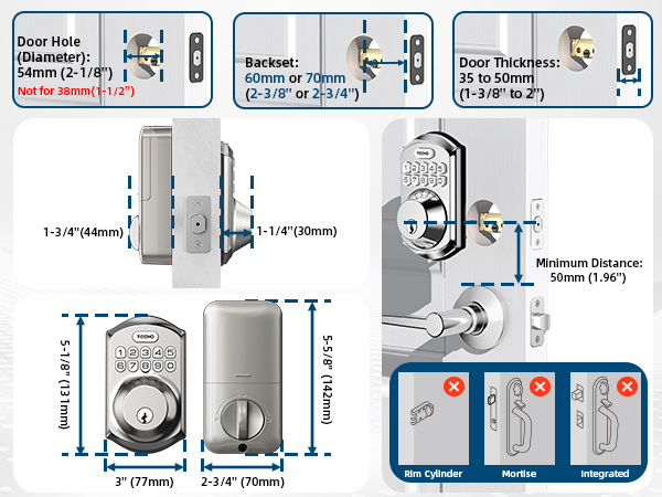 keyless entry door lock