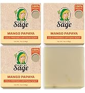 Age of Sage Natural Bar Soap Gift Set for Women - Vegan Bath Handmade Cold Process Artisan Soap w...
