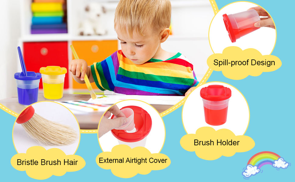 paint cups with lids