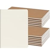 ZCZN 24 Pack A5 Kraft Notebooks Bulk, 8.15x5.5 Inches Blank Journaling Notebooks, Notebooks for W...