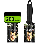 Arsatbs Lint Roller Pet Hair Extra Sticky 200 Sheets Sticky Rollers Clothes with 1 Upgraded Handl...