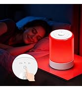 Red Light Therapy Sleep, Red Night Lights With 670nm Wavelength, Touch Control with 3 Distinct Co...
