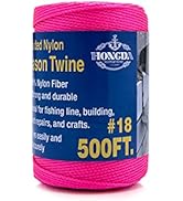 HONGDA Mason Line, 500 Feet #18 Braided Nylon mason line string Perfect for masonry jobs and for ...