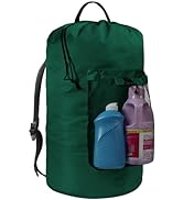 CATOTEL Laundry Bag with Shoulder Straps and Mesh Pocket Laundry Backpack Large Portable Laundry ...