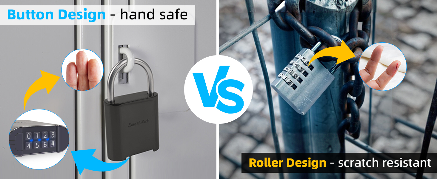4-8 digit combination padlock