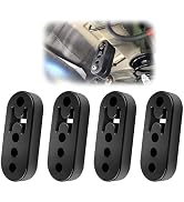 12mm Hole 4.25" EPDM 4 Hole Exhaust Hanger Adjustable Muffler Shock Absorber for Exhaust Pipe,Uni...