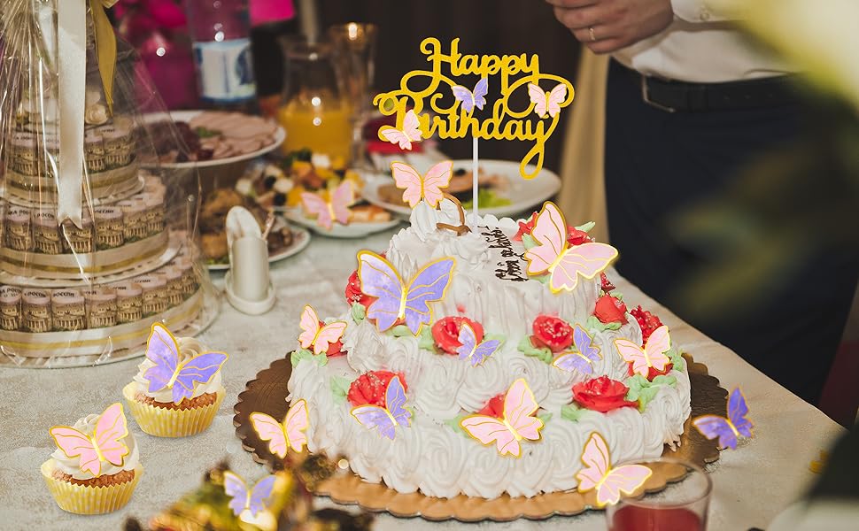Butterfly cake decoration