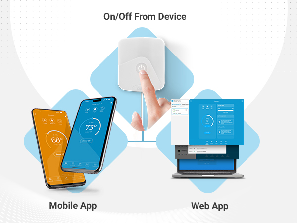 Control your air conditioner from anywhere with Cielo Home app- available on iOS, Android, and Web.
