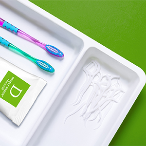 Enjoy a smile 3 shades whiter in 1 week when used with REMBRANDT Whitening Toothbrush
