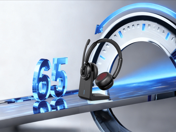wireless headset with 65 hours playtime