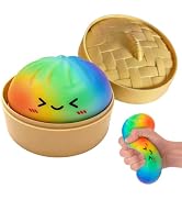 Colorful Stress Relief Ball Dumpling with Box,Adult Stress Relief Toy,Silicone Stress Relief Toy,...